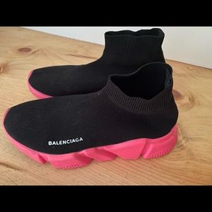 Balenciaga sneakers. Womens size 7. Pink and black.